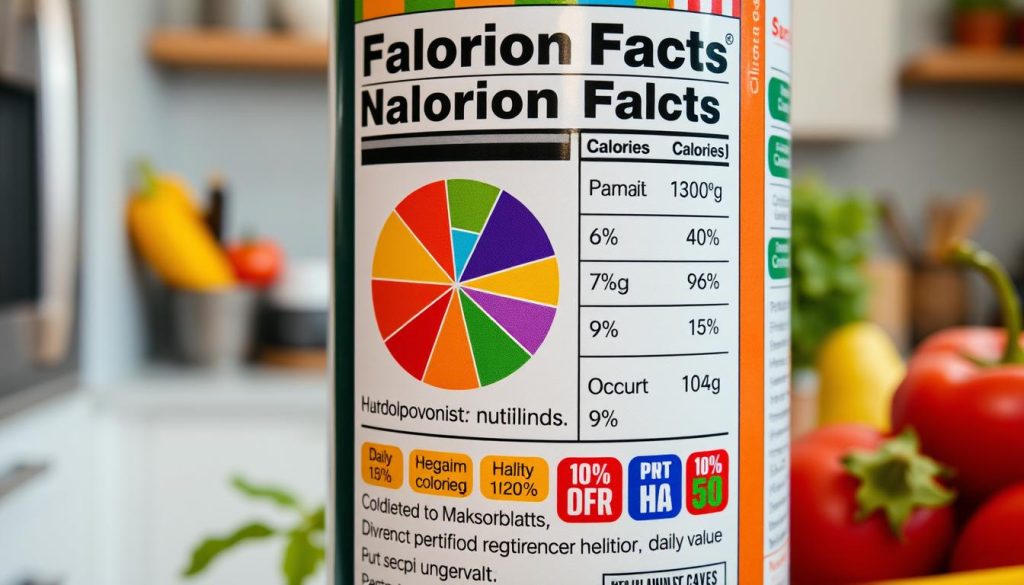 calories and daily value percentages