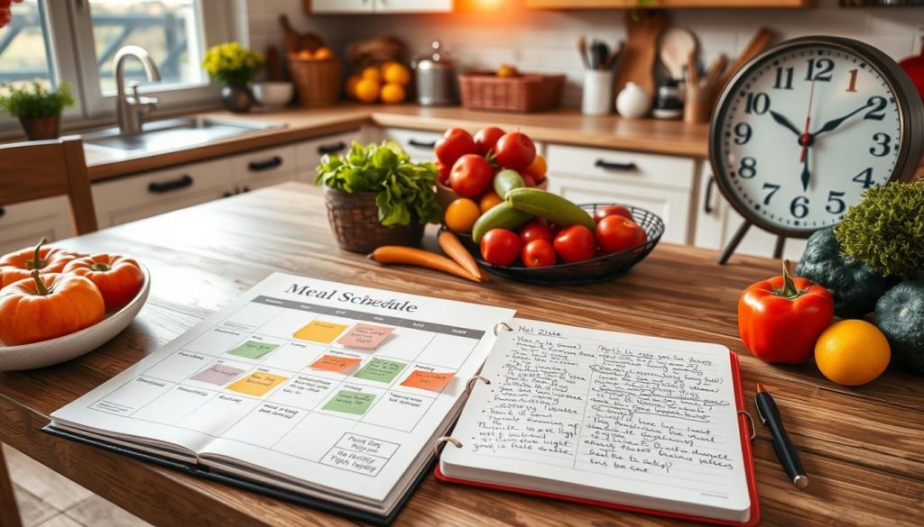 creating a meal schedule